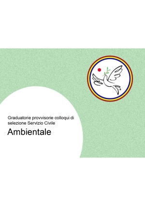 GRADUATORIE PROVVISORIE PROGETTO S.C.A. &quot;PRATIC&#039;AMBIENTE&quot; 2025/6 - AVVIO IL 19 GENNAIO 2026