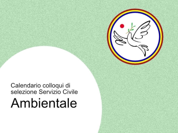 PUBBLICAZIONE CALENDARIO COLLOQUI DI SELEZIONE SERVIZIO CIVILE AMBIENTALE &quot;PRATIC&#039;AMBIENTE&quot; 2025/2026